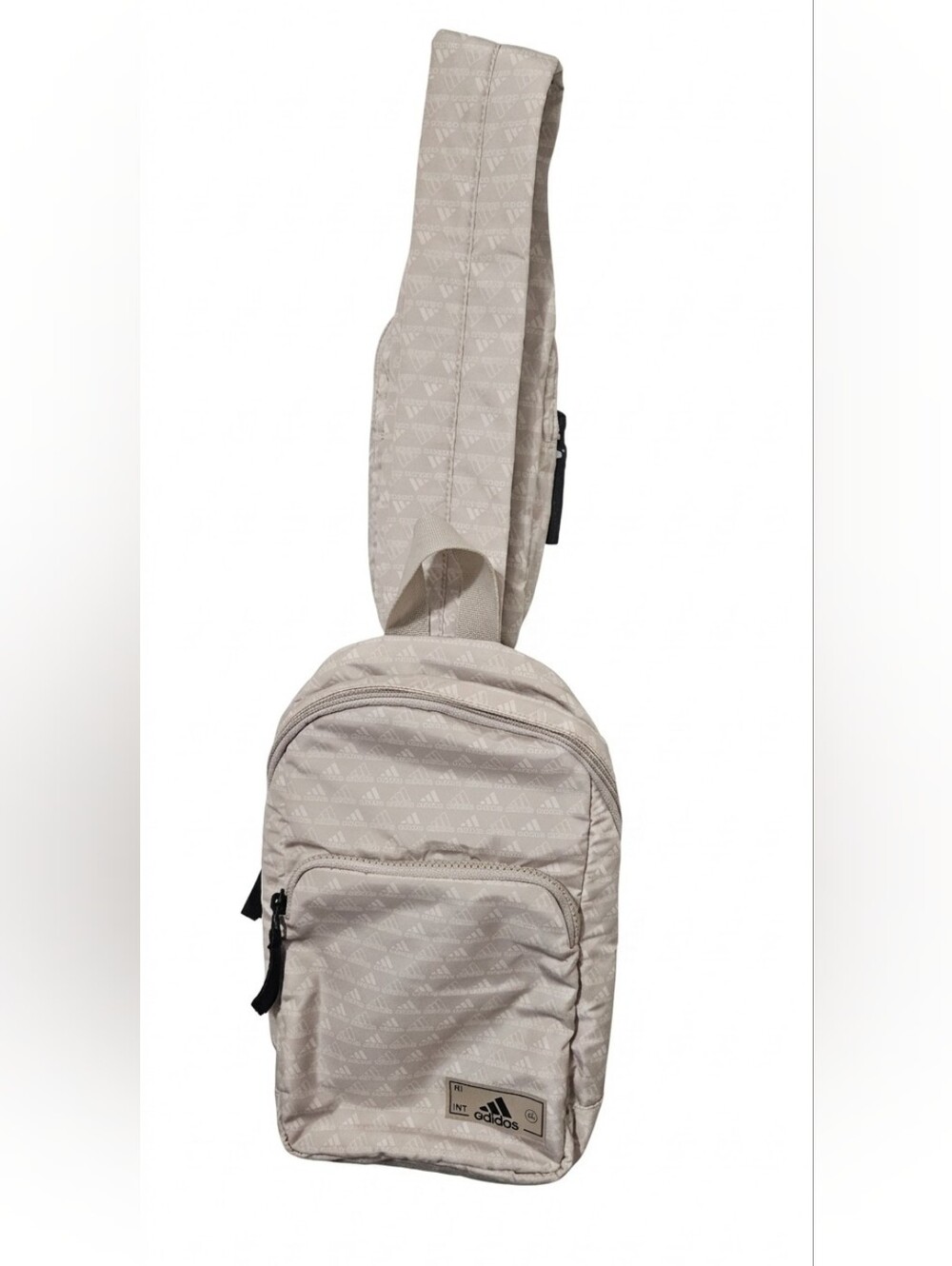 adidas Beige Monogram Sling Bag